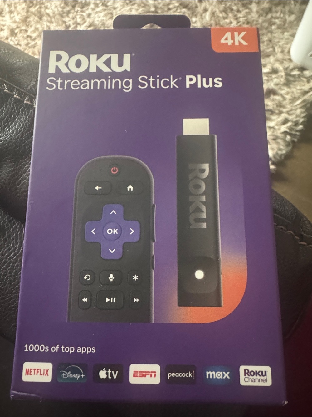 Roku Streaming Stick 4K - HDR & D. Vision Roku Streaming Device for TV with Voic